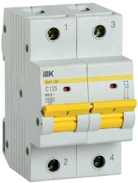 KARAT Автоматический выключатель ВА47-150 2P C 125А 15кА IEK
