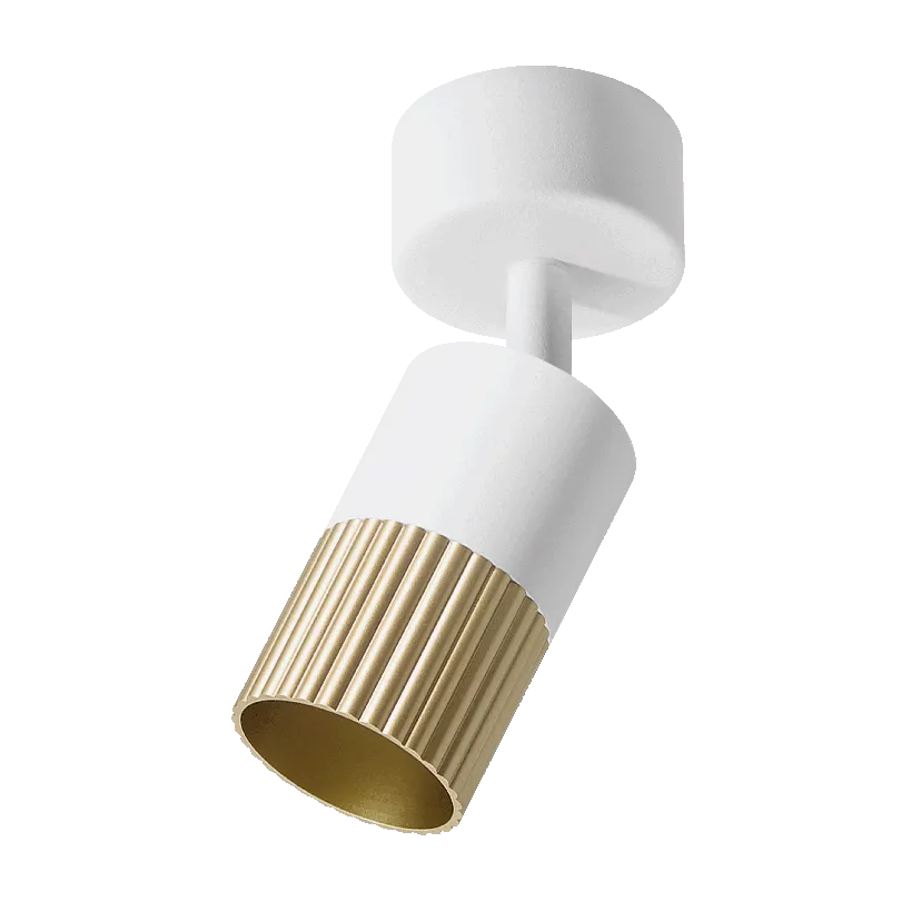 Накладной светильник WOLTA WSL-GU10/S18WG DUO под лампу GU10 Белый/золото  D55x170