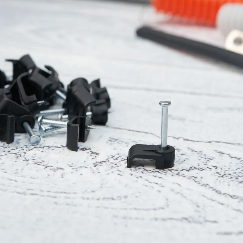 Крепеж кабеля плоский 8 х 3 мм, черный (упак. 50 шт)  REXANT - Фото 2