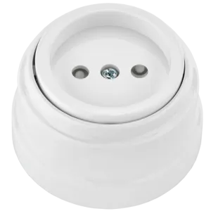 Розетка штепсельная для открытой установки со шторками РА16-0205 11347BY