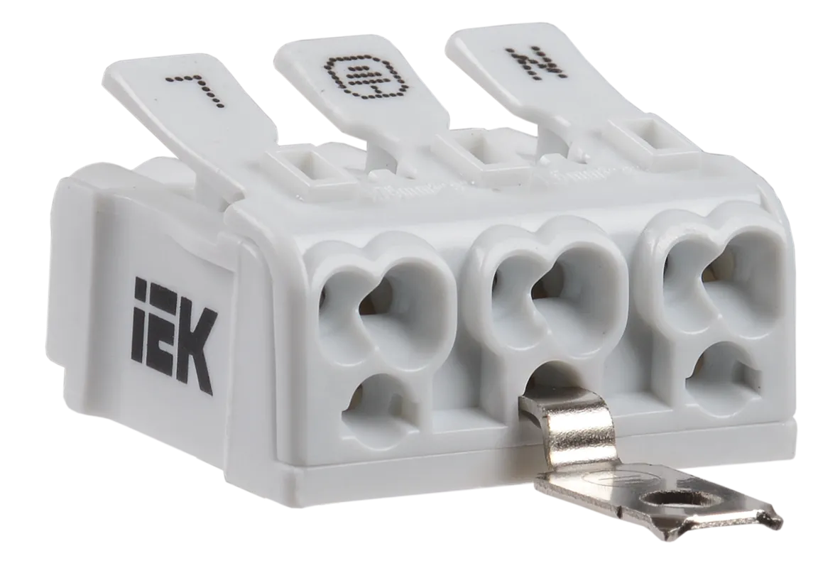 Клемма пружинная соединительная КСПз3-L+N+PE IEK