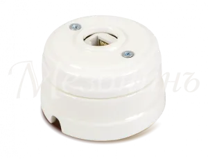 Розетка ретро компьютерная RJ45  (в комплекте с подъемной рамкой D70x45), цвет - белый, коллекция "Н GE70341-01