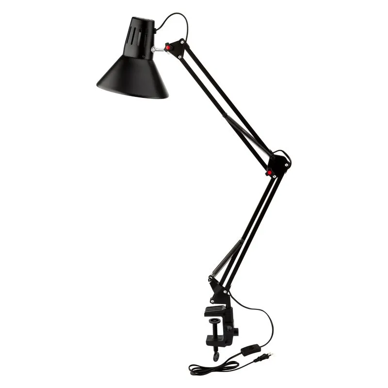 Светильник настольный REXANT Акцент на металлической стойке с винтовым зажимом, с цоколем Е27, 60 Вт, цвет антрацит - Фото 3