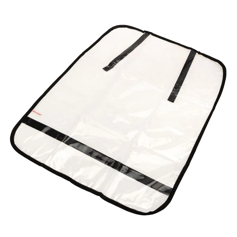 Накидка защитная на спинку переднего сиденья, 60х50см, ПВХ, прозрачная REXANT