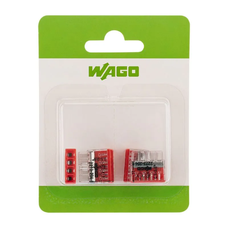 2273-204 Экcпресс-клемма, 4-проводная до 2,5 мм², (5 шт/уп)  WAGO - Фото 2