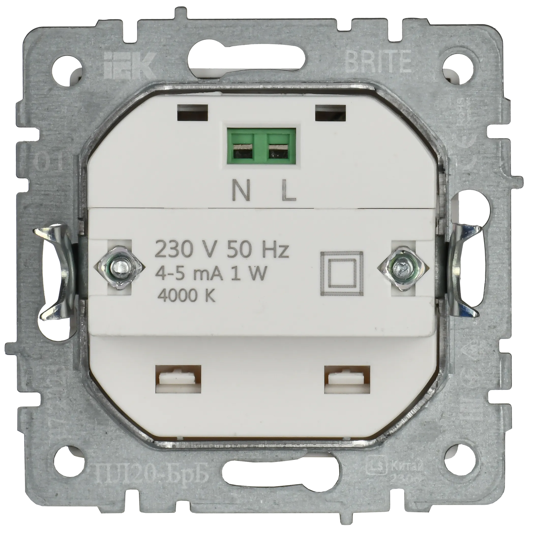 BRITE Подсветка светодиодная встраиваемая ПЛ20-БрБ белый IEK - Фото 3