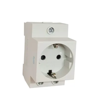 Розетка AC30-111 с заземляющим контактом на DIN-рейку