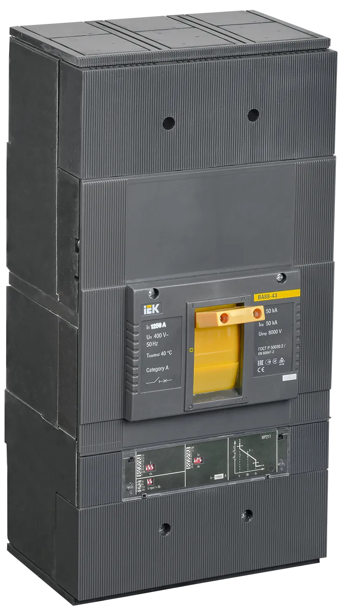 Выключатель автоматический ВА88-43 3Р 1250А 50кА c электронным расцепителем МР 211 IEK