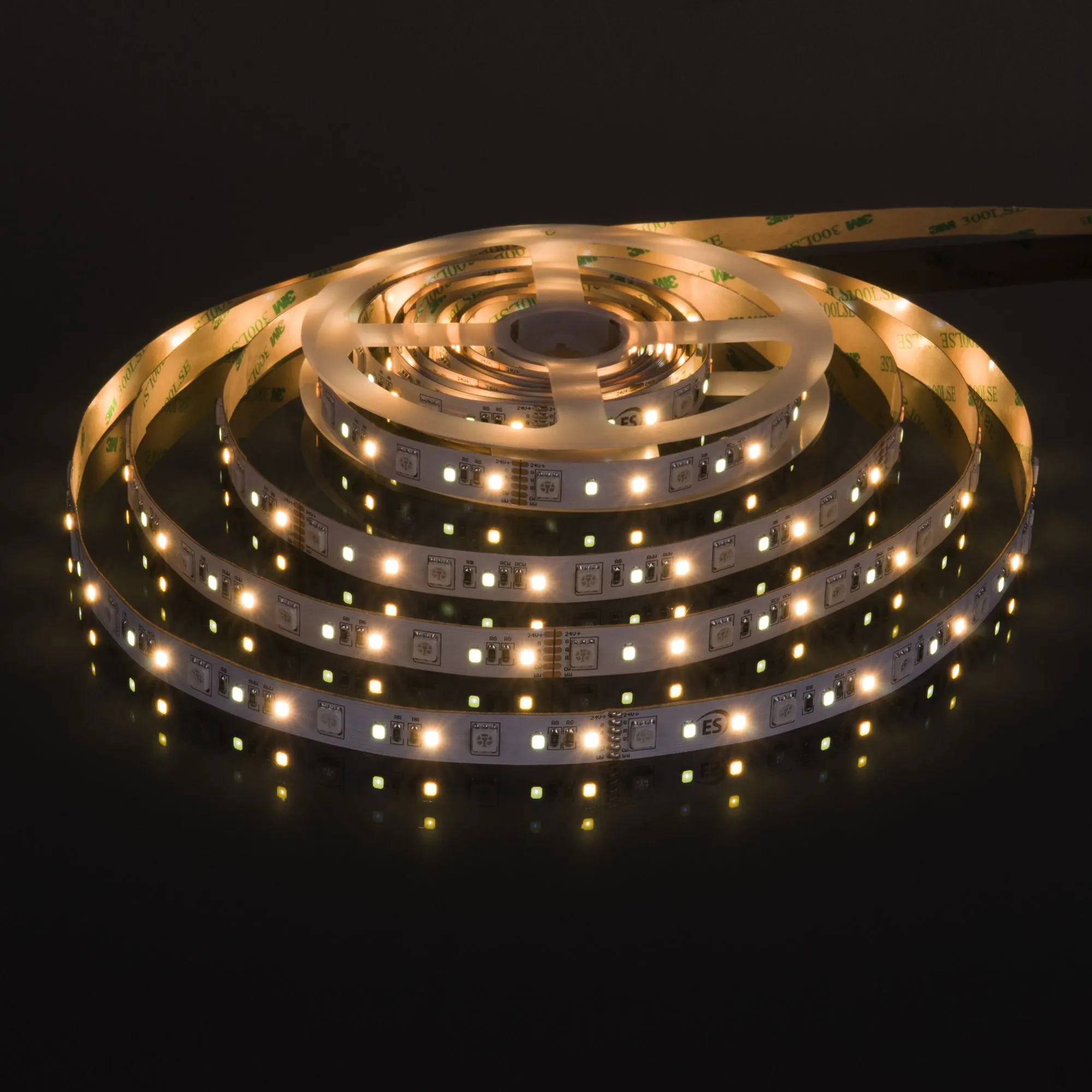 Лента светодиодная 24V 16W 90Led 5050+2835+2835 IP20 MIX RGB/теплый белый/холодный белый, 5м Elektro