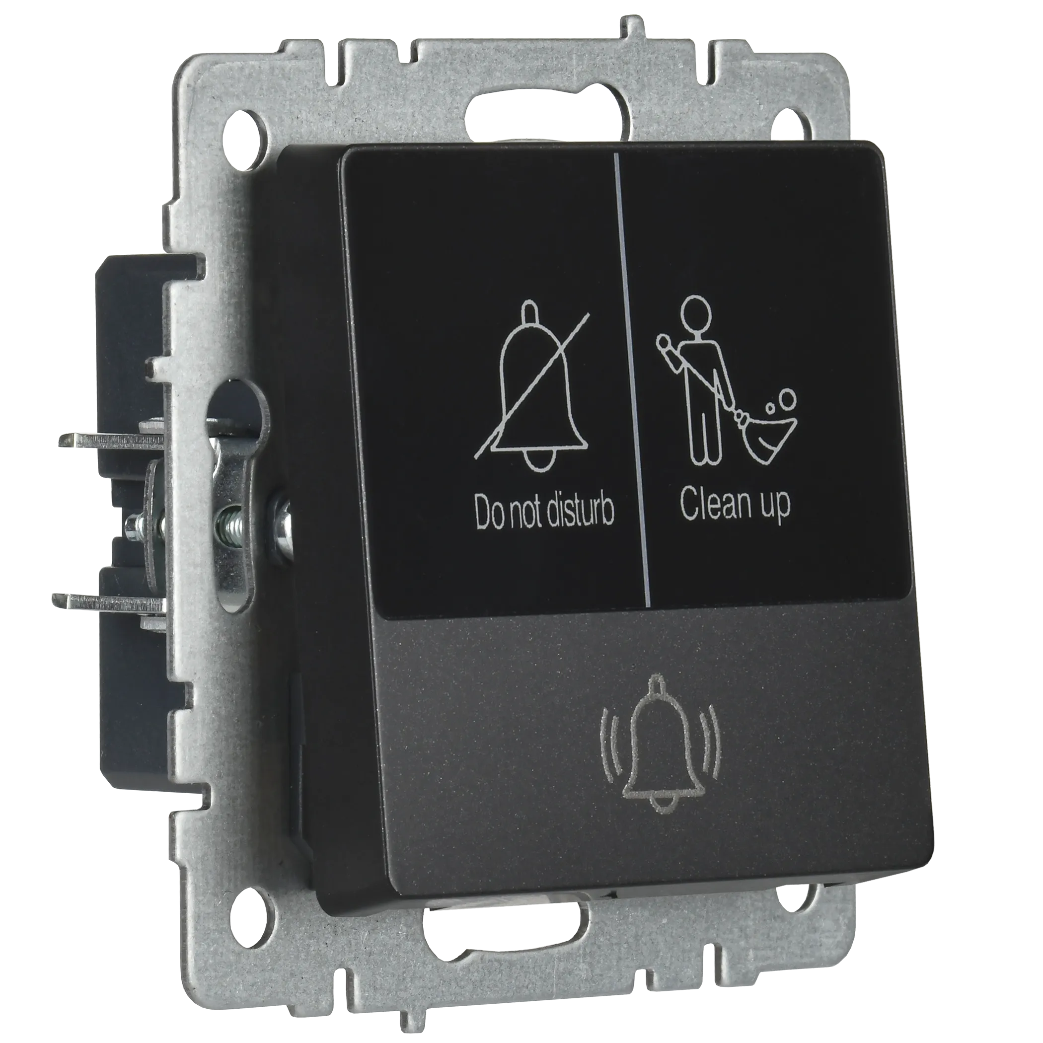 BRITE Кнопка звонка с индикацией для отелей 10А ВС10-1-9-БрЧ черный IEK - Фото 3