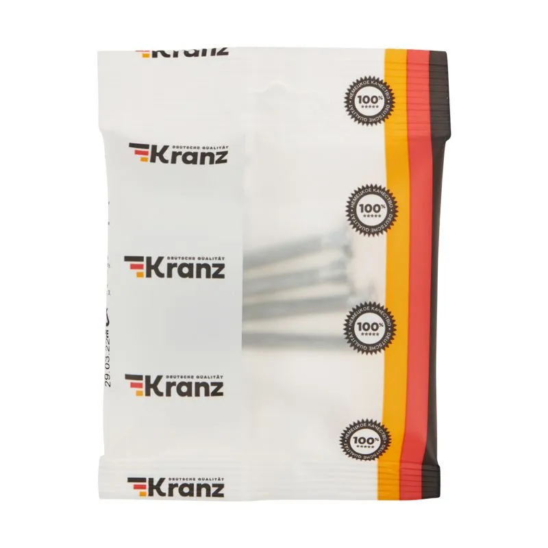 Болт мебельный KRANZ DIN 603, 6х60,  пакет (4шт.) - Фото 3