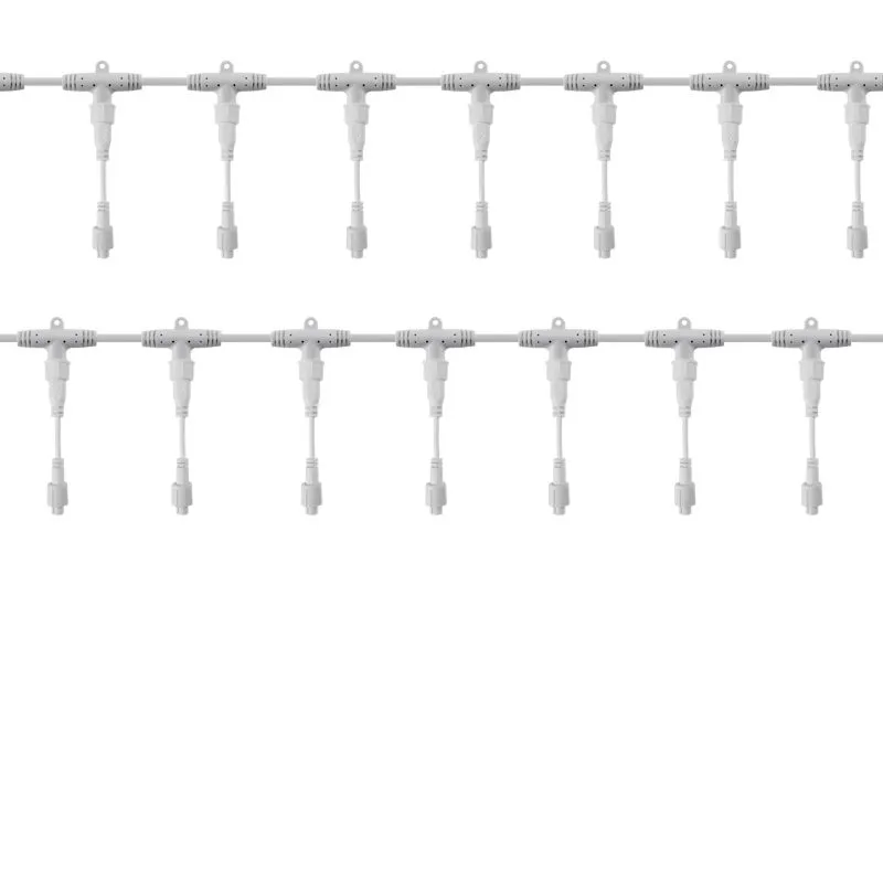 Разветвитель - шина для уличных гирлянд Professional (1 вход, 20 выходов), белый ПВХ 315-407