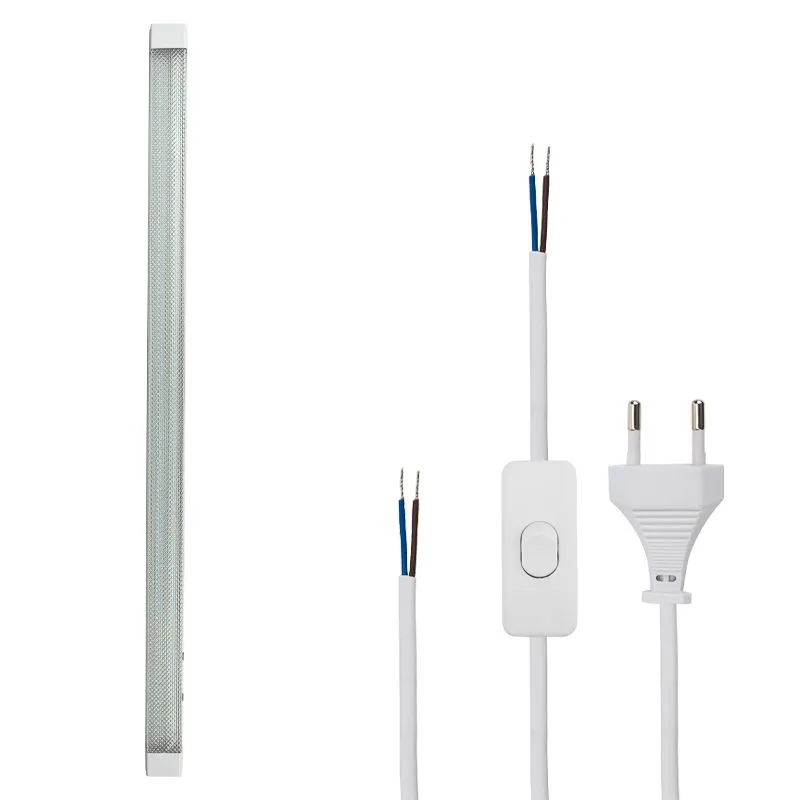 Комплект Светодиодный линейный светильник REXANT СПО 110 ПРИЗМА 55 Вт, 185-265 В, IP20, 5225 Лм, 6500 K холодный свет + Сетевой шнур с выключателем