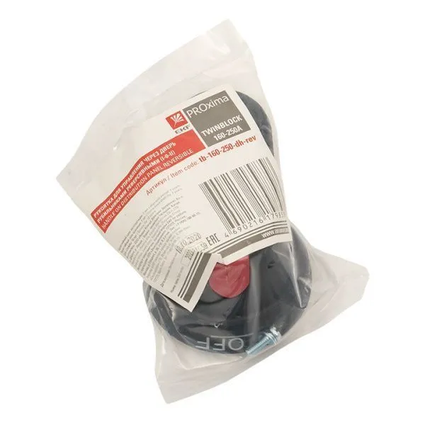 Рукоятка для управления через дверь рубильниками реверсивными (I-0-II) TwinBlock 80-250А EKF - Фото 4