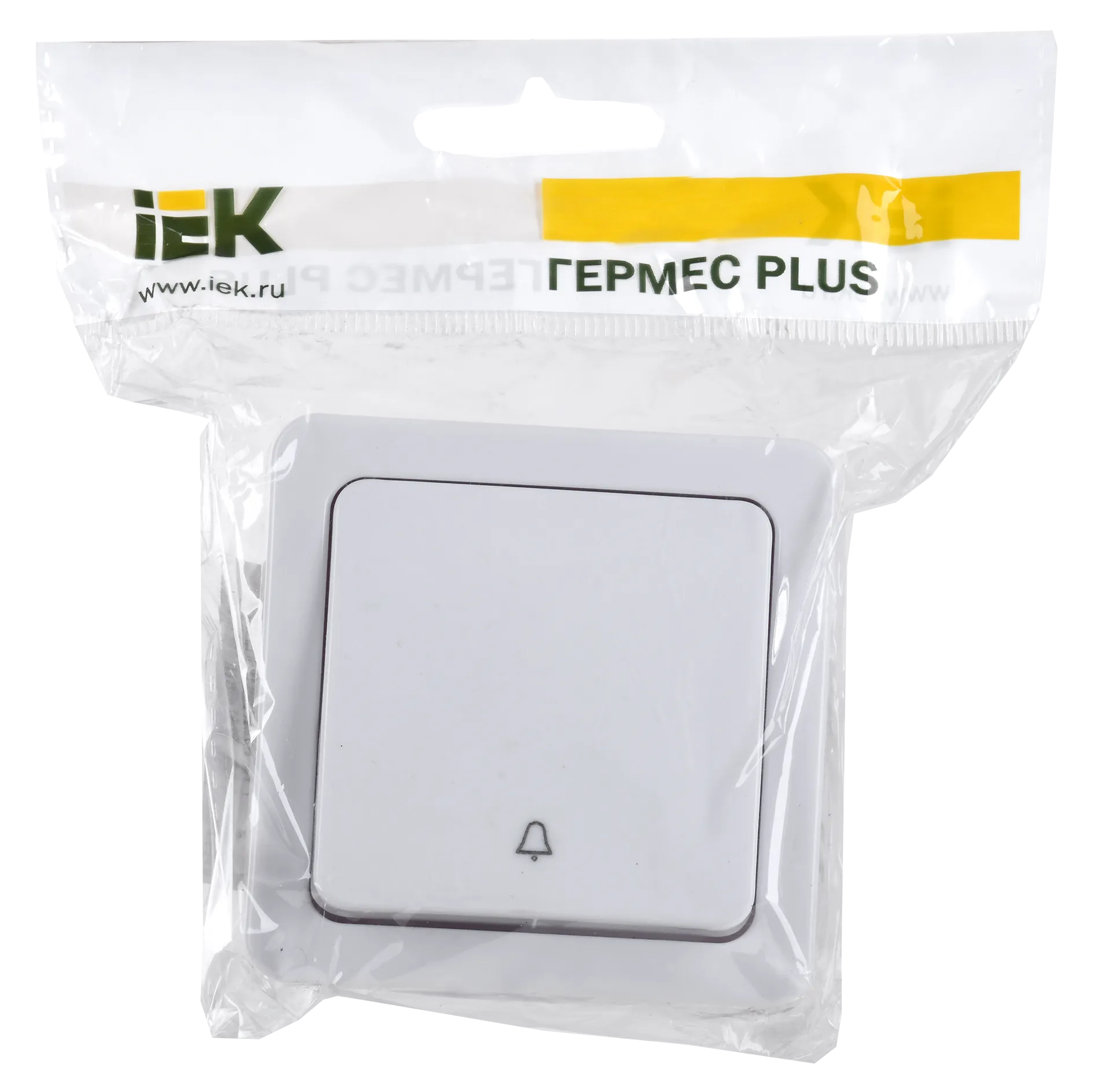 Выключатель 1-клавишный для открытой установки кнопочный ВСк20-1-0-ГПБ IP54 ГЕРМЕС PLUS (цвет клавиши: белый) IEK - Фото 2