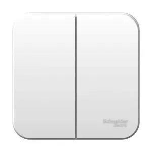 Выключатель 2-кл. ОП Blanca 6А IP20 (сх. 5) 250В с изолир. пластиной бел. SE BLNVA065011 1210448