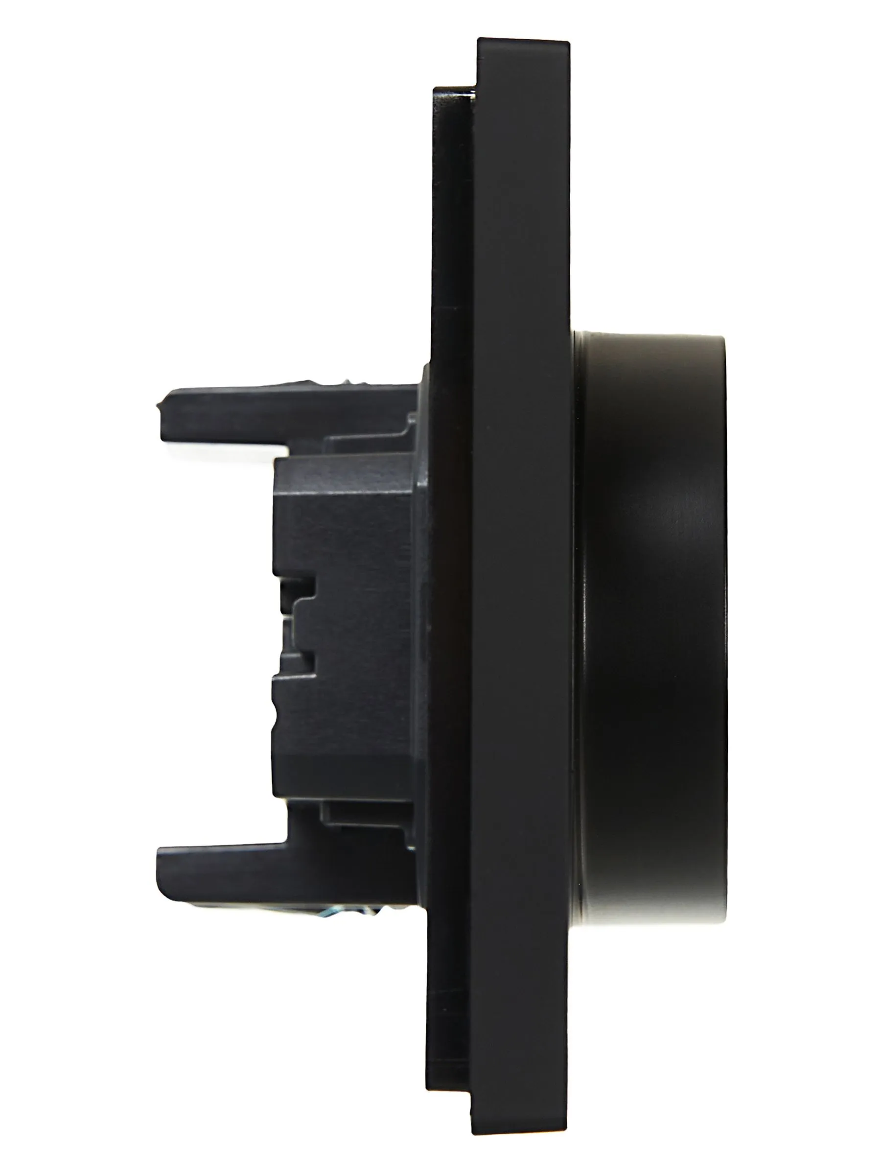 FORTE&PIANO Розетка 2-местная с заземлением с защитными шторками безвинтовое крепление 16А FP123 черный IEK - Фото 5