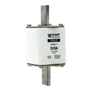 Плавкая вставка ППН-37 400/250А габарит 2 EKF fus-37/400/250