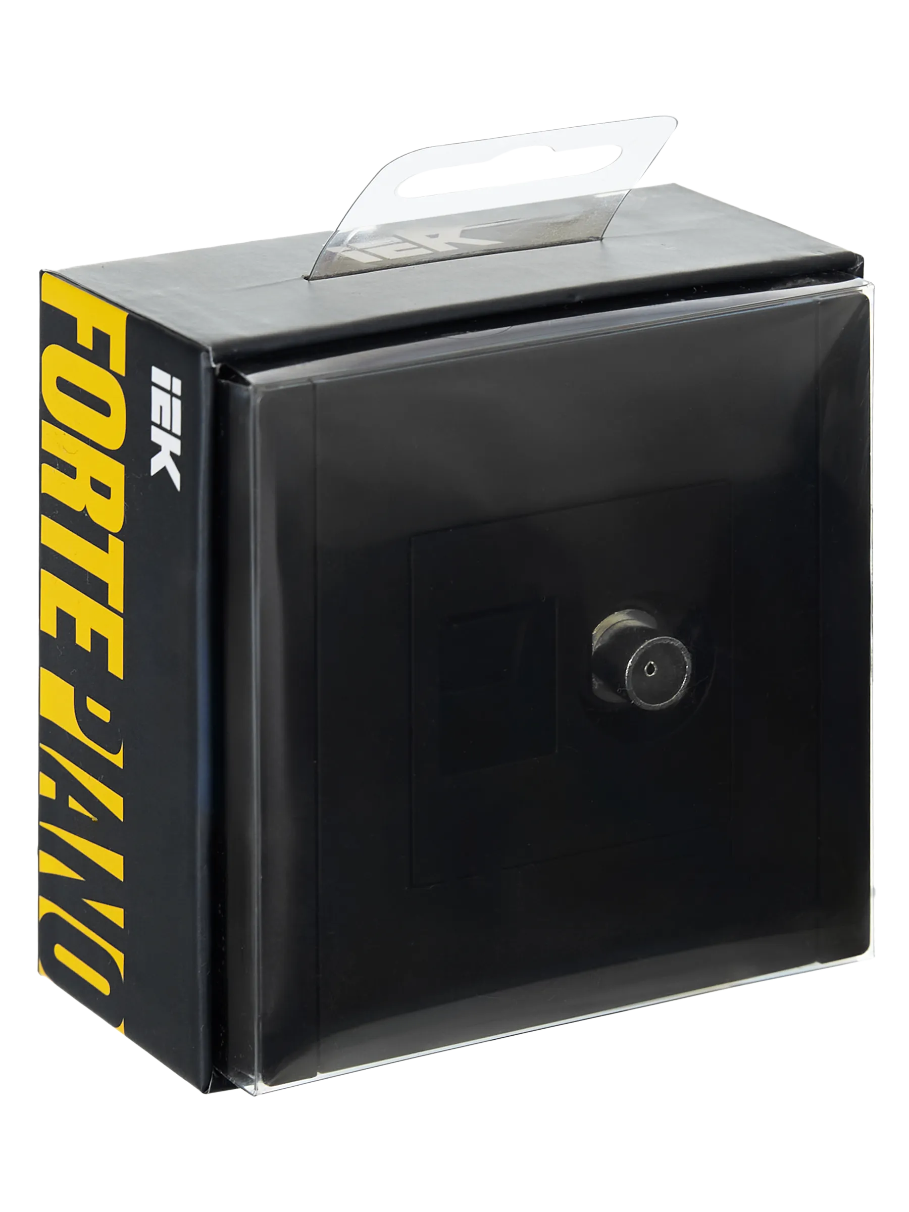 FORTE&PIANO Розетка двойная TV+RJ45 кат.6 FP137 черный IEK - Фото 2