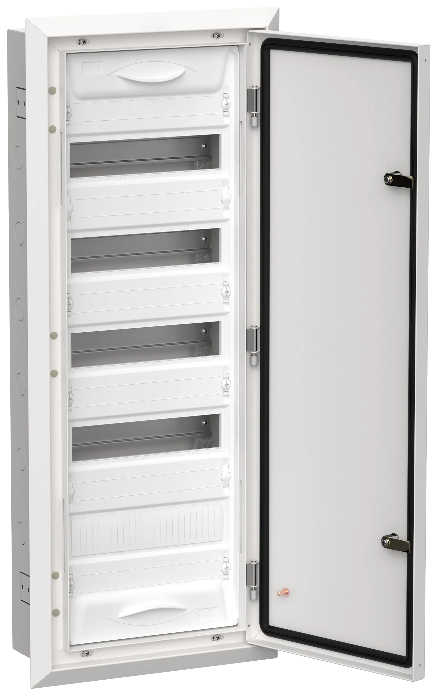 TITAN 5 Корпус металлический ЩРв-60 (1х60) 880х365х130мм IP31 белый (одна дверь) IEK