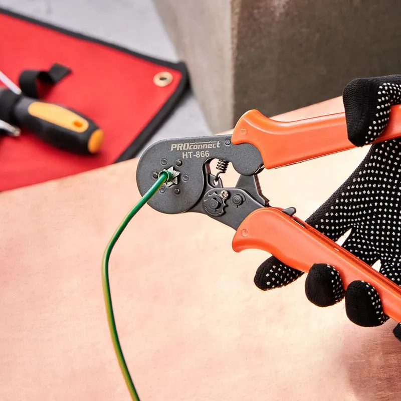 Кримпер HT-866 для обжима штыревых наконечников 0,25-6,0мм² PROconnect - Фото 2