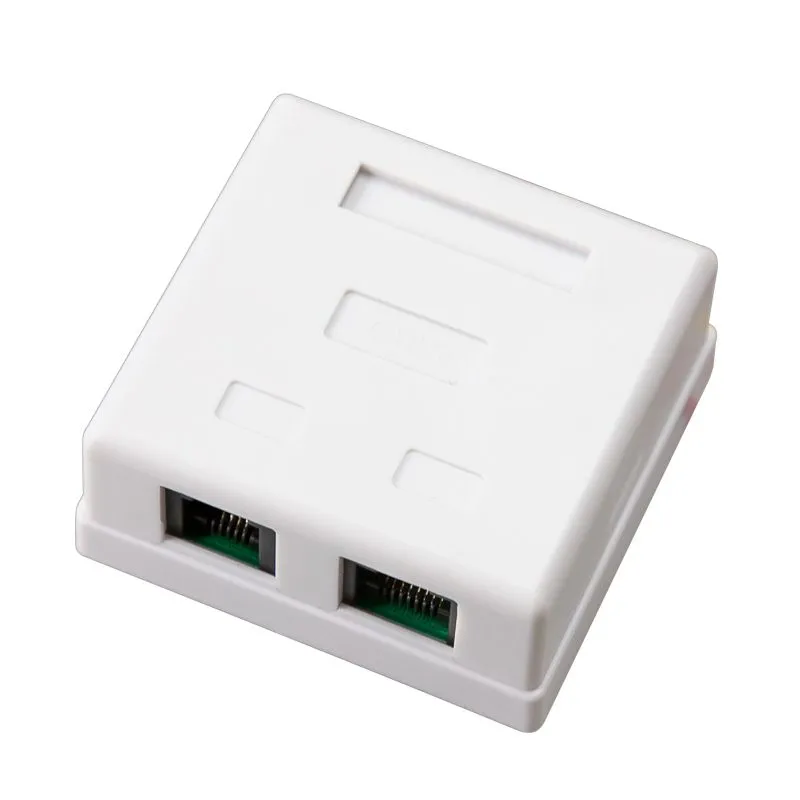 Розетка комбинированная внешняя, UTP RJ-45(8P8C) + RJ-11(6P-4C) REXANT 03-0120