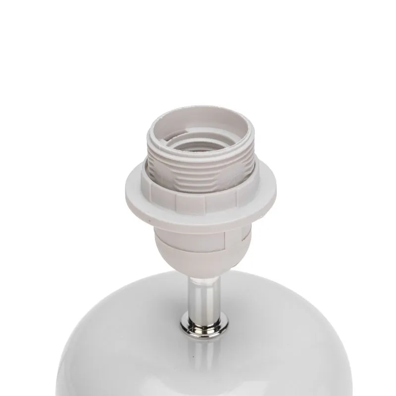 Светильник декоративный настольный Форте, основание белого цвета, белый абажур, цоколь Е27, 60Вт REXANT - Фото 5