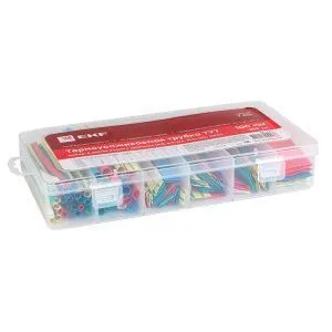 Набор ТУТ нг бокс: 5 цветов разного диаметра (4/2/ 6/3/ 8/4/ 10/5/ 12/6/ 20/10) 105шт. 100мм. EKF PROxima tut-n-5-r