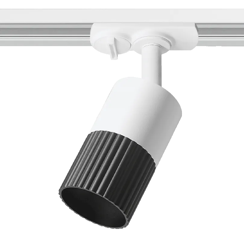 Трековый светильник WOLTA WTL-GU10/18BW DUO под лампу GU10 Белый/черный D55x160 WTL-GU10/18BW