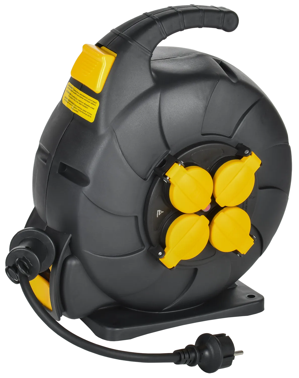 TWIST Катушка УК15 4 места IP44 с заземлением 3х1,5мм2 КГ с автосмоткой кабеля 15м IEK