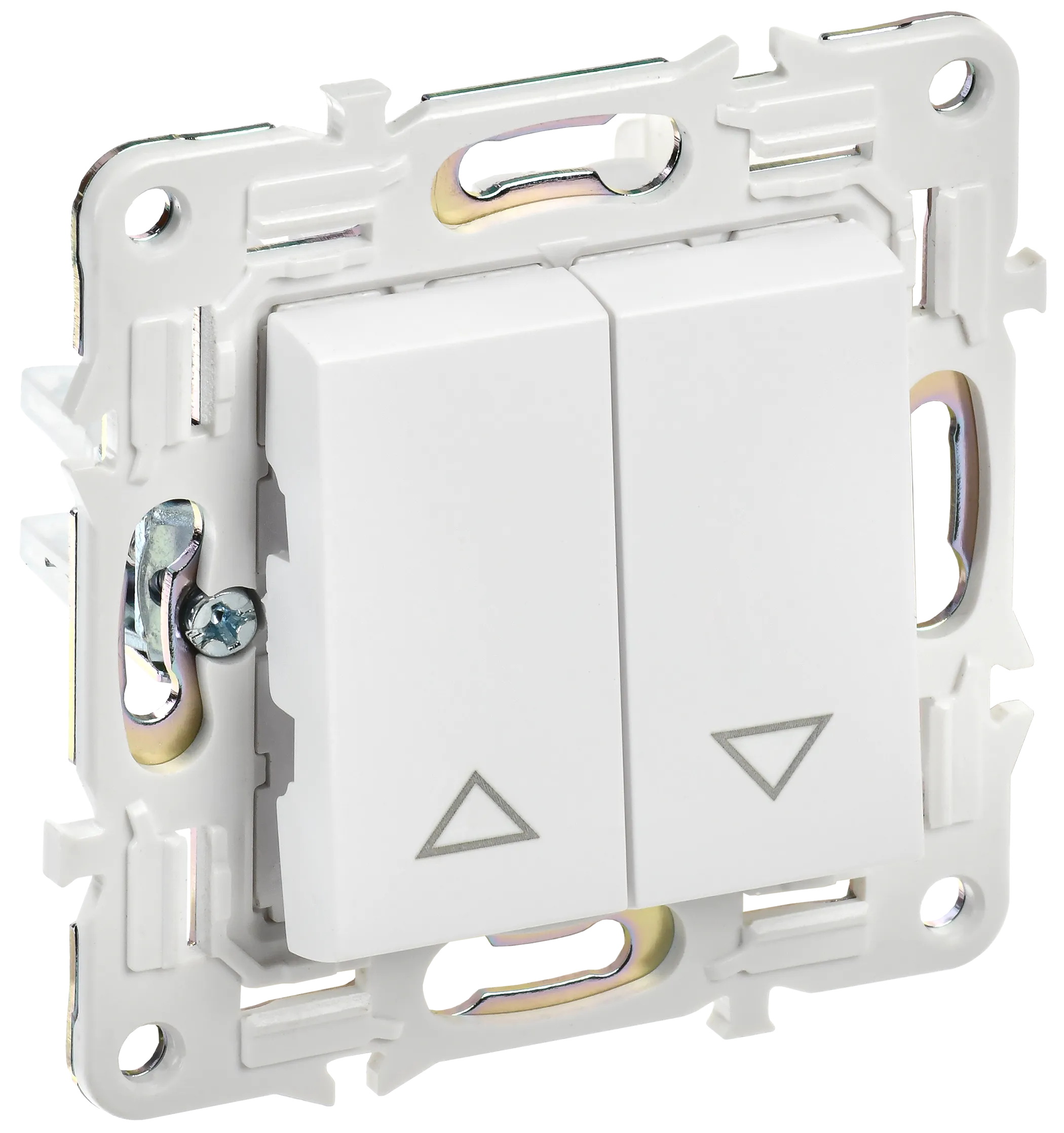 SKANDY Выключатель жалюзи 10А SK-V12W арктический белый IEK для дома