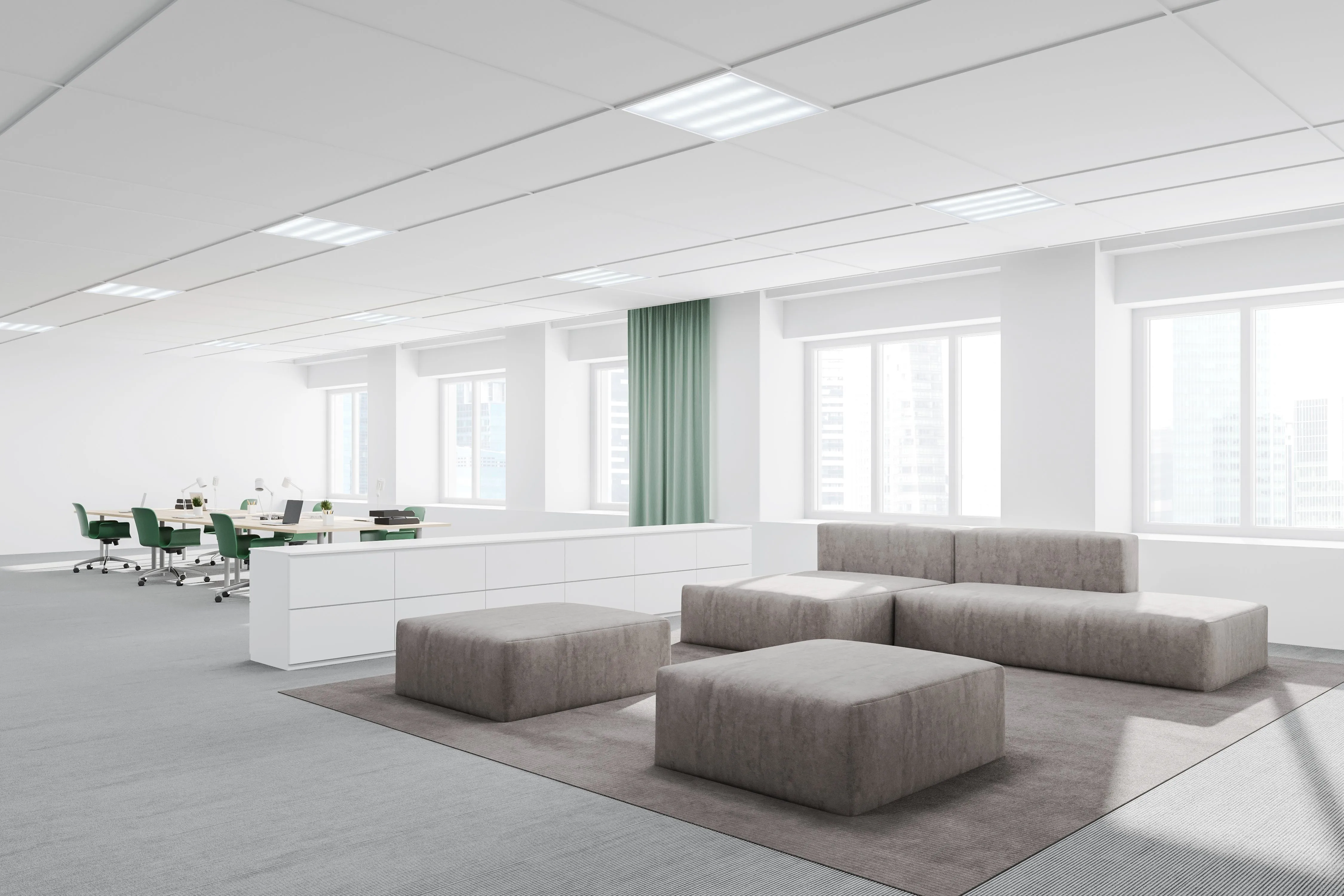 LIGHTING PRO Светильник светодиодный ДВО 1001A 45Вт 5000К IP40 595х595мм опал БАП 3ч IEK - Фото 2