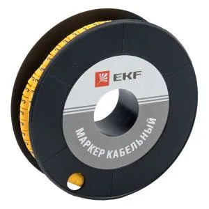 Маркер кабельный 1,5 мм2 "3" (1000 шт.) (ЕС-0) EKF plc-KM-1.5-3