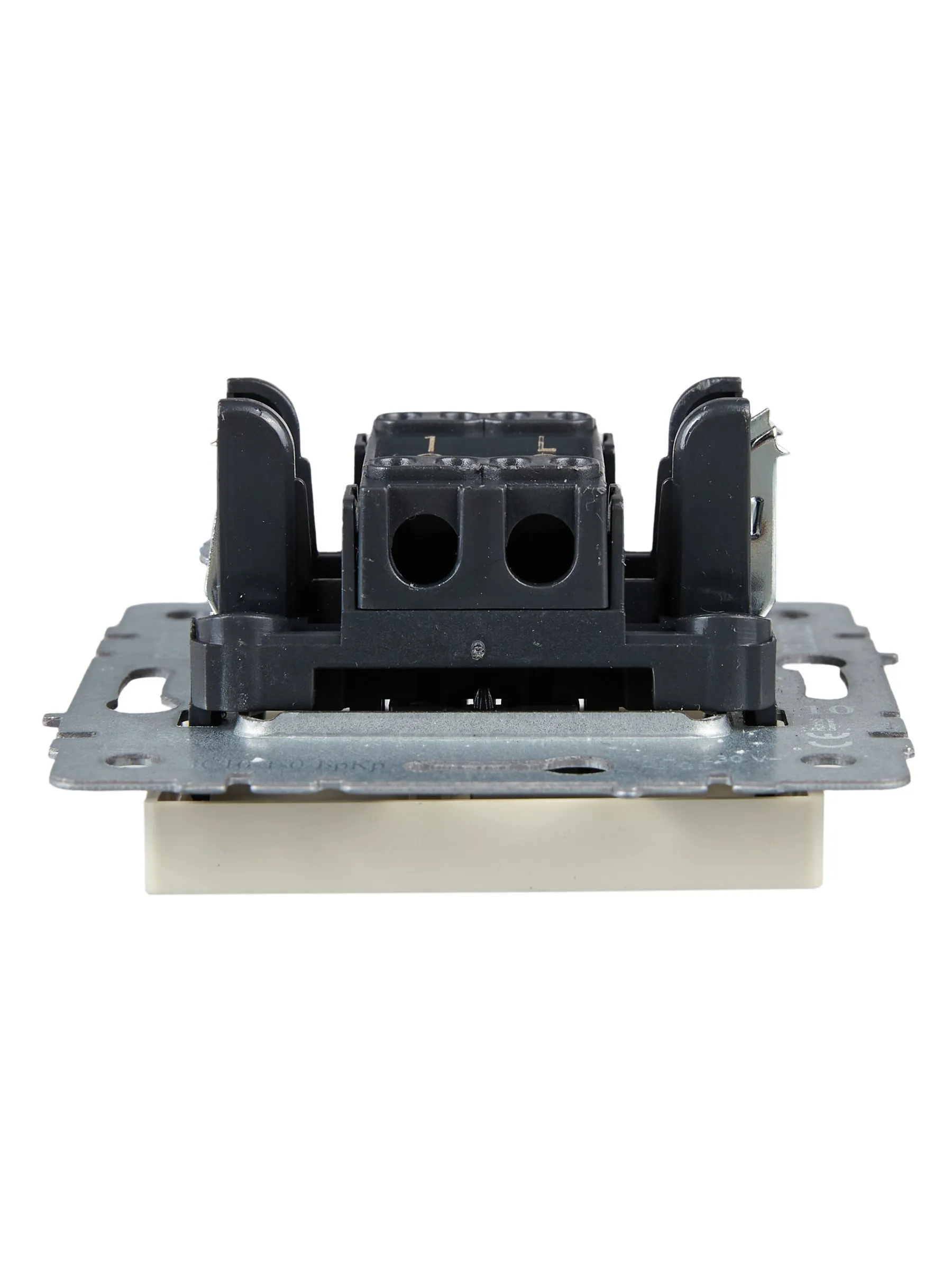 BRITE Выключатель 1-клавишный 10А ВС10-1-0-БрКр бежевый IEK - Фото 3