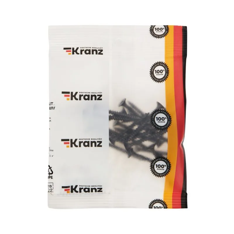 Саморез гипсокартон-металл KRANZ 3.5х35, пакет (25шт.) - Фото 3