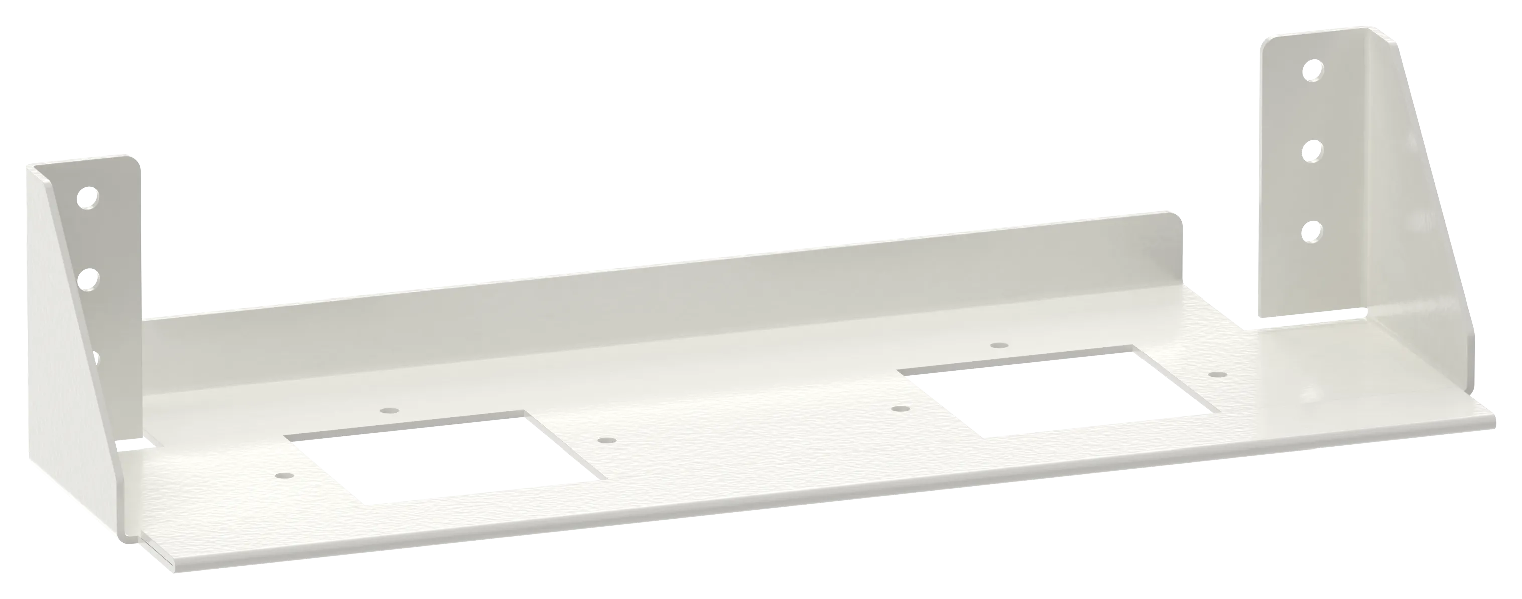 TITAN 5 Перегородка горизонтальная 12 модулей белая с возможностью установки розетки и модулей Keystone IEK