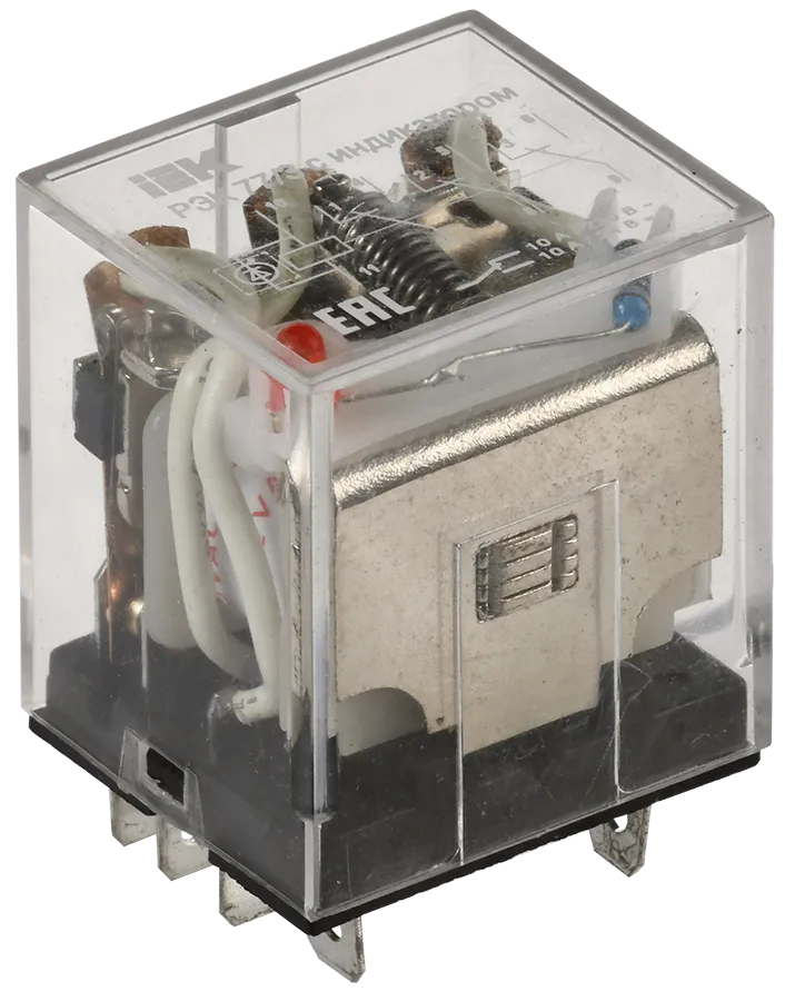 Реле РЭК77/3(LY3) с индикацией 10А 12В AC IEK