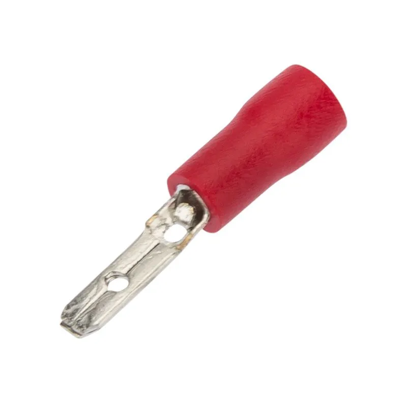 Клемма плоская изолированная РПи-п 1.5-(2.8)/РпИп 1,25-3-0,8 штекер 2.8 мм 0.5-1.5 мм² красная  REXANT 08-0311