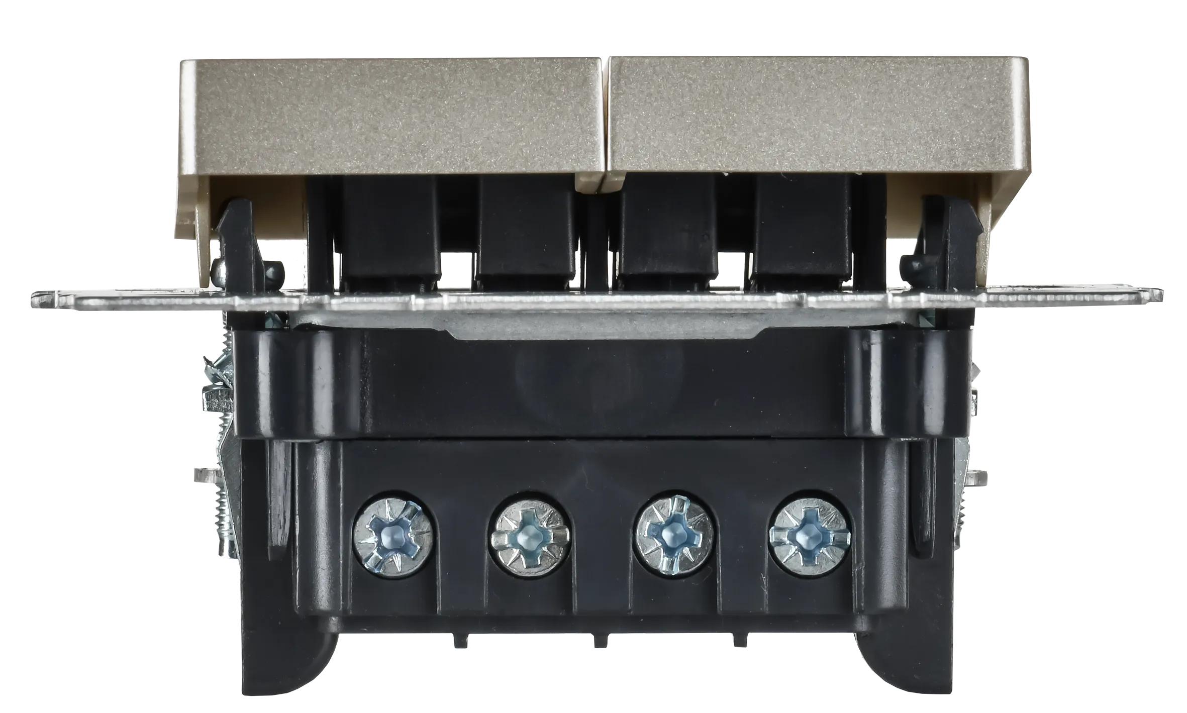 BRITE Выключатель 2-клавишный перекрестный 10А ВС10-2-3-БрШ шампань IEK - Фото 6