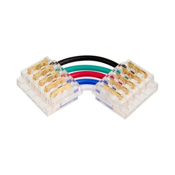 Коннектор WOLTA WLS-5PIN-RGBW-12MM-L угловой для ленты SMD RGB шириной 12мм. Цена за 1 шт., мин. кратность 3 шт.