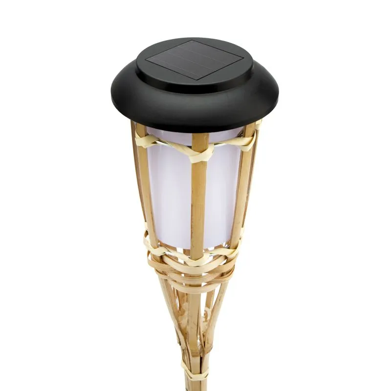 Светильник грунтовый Бамбук 3000К, со встроенным аккумулятором, солнечной панелью, датчиком освещенности LAMPER - Фото 3