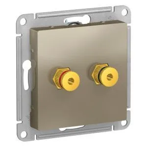 Розетка аудио 2-м AtlasDesign шампань SE ATN000587 1240342