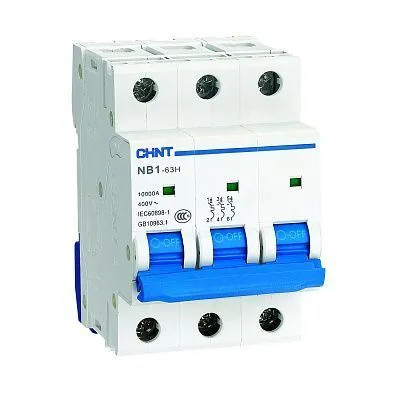 Автоматический выключатель NB1-63H 3P 50A 10кА х-ка C (R) CHINT