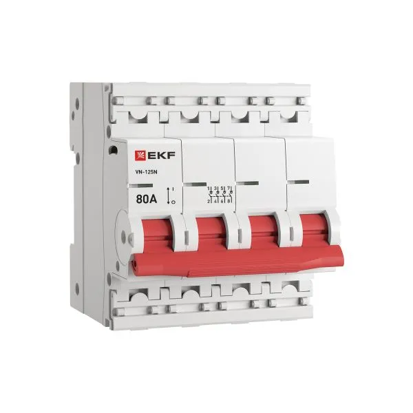 Выкл. нагрузки ВН-125N 4P 80А PROXIMA EKF S1254080