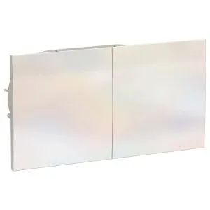 Розетка 2-м СП AtlasDesign 16А IP20 с заземл. защ. шторки со сдвижн. крышкой в сборе жемчуж. SE ATN000428 1240276