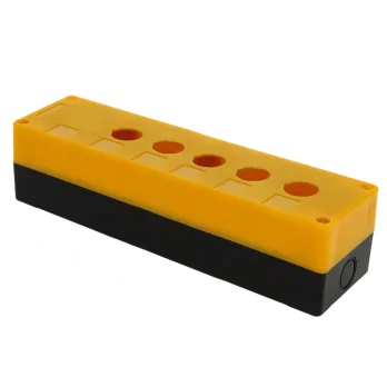 КП105 пластиковый 5 кнопок желтый EKF