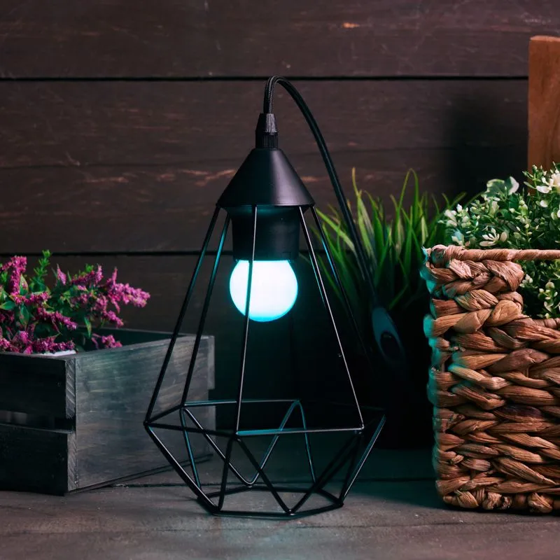 Лампа накаливания, диаметр 45мм, E27, 10Вт, синяя колба, 230В NEON-NIGHT - Фото 4