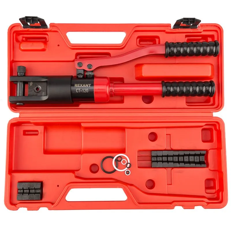 Пресс гидравлический CT-120 для наконечников 10-120мм² REXANT - Фото 4