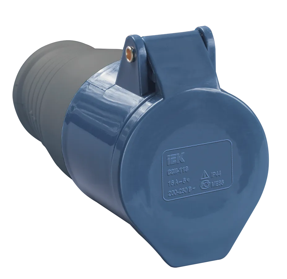 Розетка переносная ССИ-223 2P+PE 32А 200-250В IP44 IEK