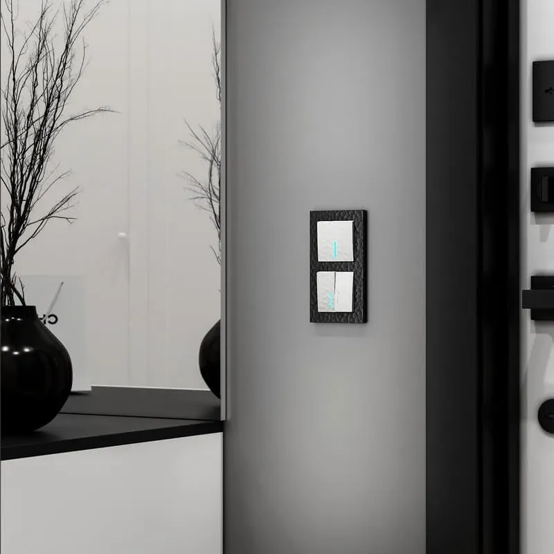 Выключатель одноклавишный с подсветкой (hammer белый) Werkel - Фото 5